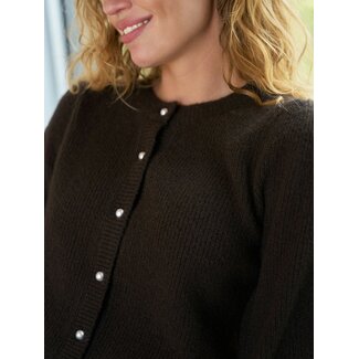 NEO NOIR Nuna Knit Cardigan Brown