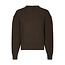 NEO NOIR Dione Fluffy Knit Cardigan Brown Melange