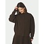 NEO NOIR Dione Fluffy Knit Cardigan Brown Melange