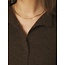 NEO NOIR Dione Fluffy Knit Cardigan Brown Melange