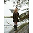 NEO NOIR Dione Fluffy Knit Cardigan Brown Melange
