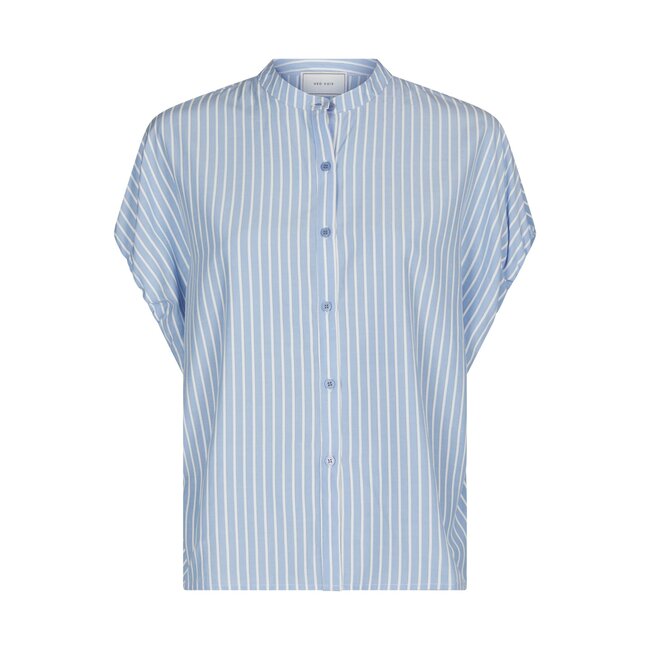 NEO NOIR Englana Stripe Blouse Light Blue