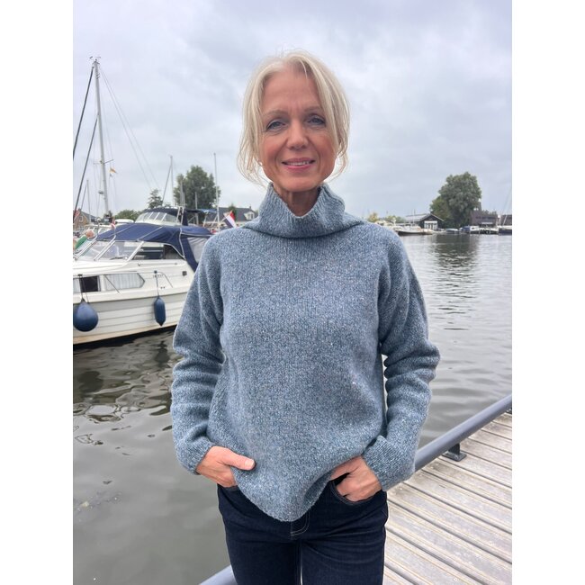 Fisherman out of Ireland Slouchy Funnel Neck Jumper