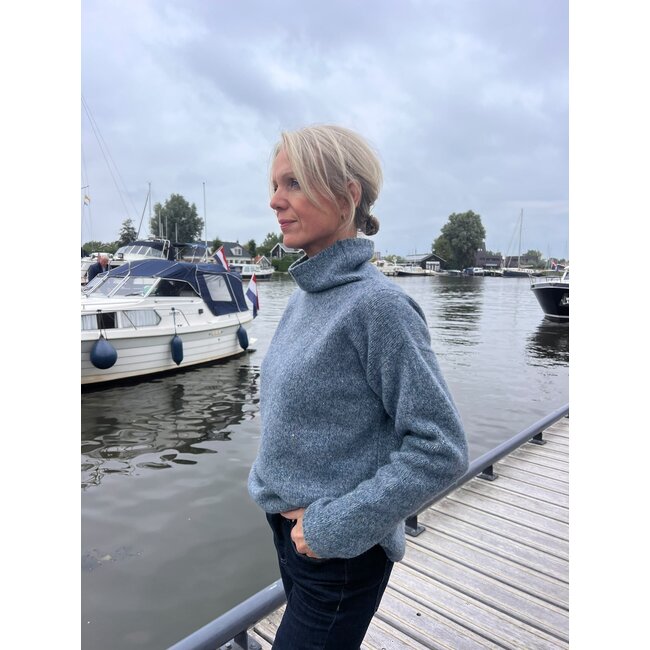 Fisherman out of Ireland Slouchy Funnel Neck Jumper