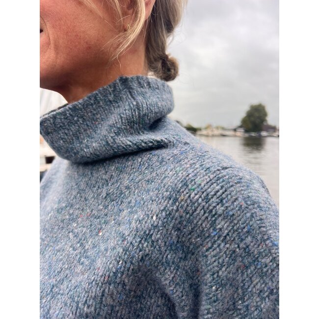 Fisherman out of Ireland Slouchy Funnel Neck Jumper