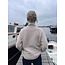 Fisherman out of Ireland Slouchy Funnel Neck Sweater Cream