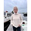 Fisherman out of Ireland Slouchy Funnel Neck Sweater Cream