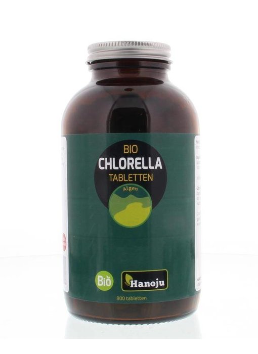 Hanoju Chlorella orgánica 800 tab 400 mg