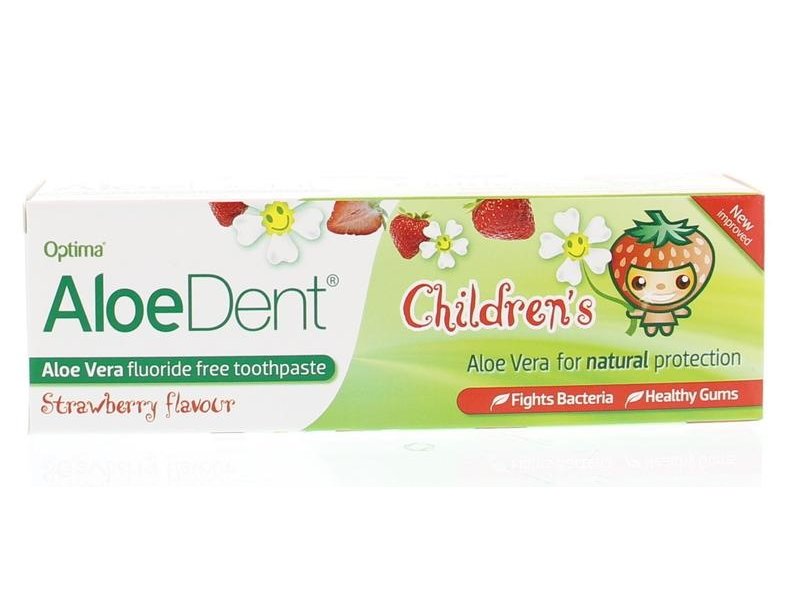 AloeDent Dentífrico infantil sabor fresa 50 ml