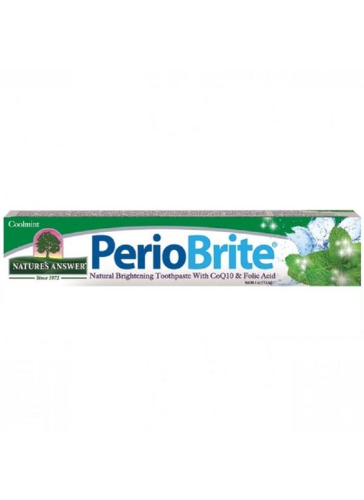 Natures Answer Periobrite pasta de dientes natural con 22 hierbas y Q10 113 g