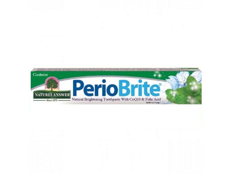 Natures Answer Periobrite pasta de dientes natural con 22 hierbas y Q10 113 g