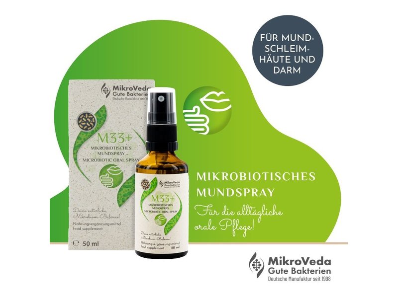 MikroVeda M33+ Spray bucal microbiótico 50 ml