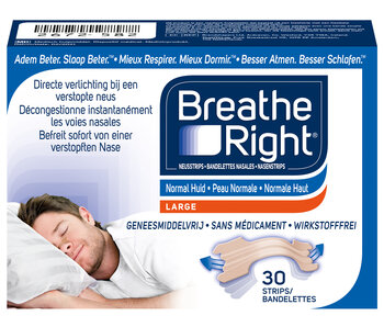 Breathe Right Neusstrips normale huid L 30 st.