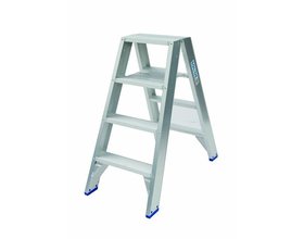 Solide Dubbele Trap 2x4 treden (max. werkhoogte 3 m)