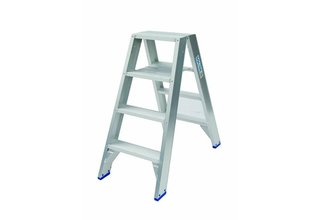 Solide Dubbele Trap 2x4 treden (max. werkhoogte 3 m)