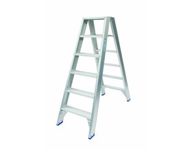 Solide Dubbele Trap 2x6 treden (max. werkhoogte 3,50 m)