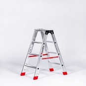 Premium Dubbele Trap 2x4 (max. werkhoogte 2,95 m) Premium Dubbele Trap 2x4 (max. werkhoogte 2,95 m)