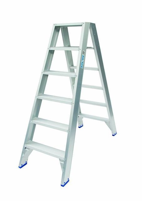 Dubbele Trap 2x6 treden (max. werkhoogte 3,50 m) Dubbele Trap 2x6 treden (max. werkhoogte 3,50 m)