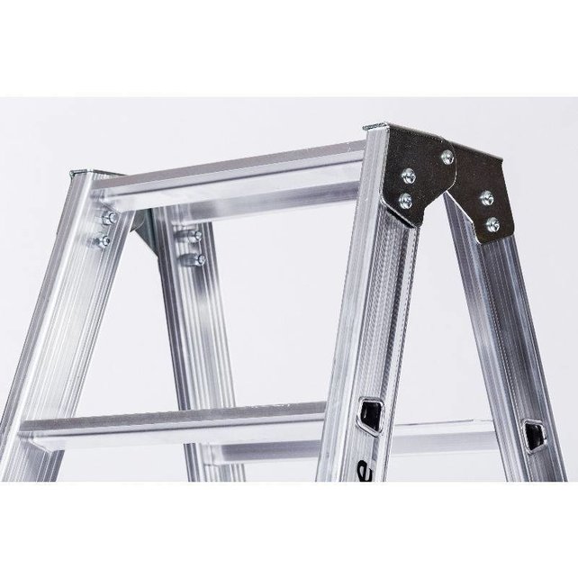 Premium Dubbele Trap 2x4 (max. werkhoogte 2,95 m) Premium Dubbele Trap 2x4 (max. werkhoogte 2,95 m)