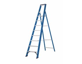 Hercules Bordestrap 1x8 treden blauw gecoat