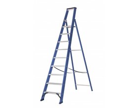 Hercules Bordestrap 1x9 treden blauw gecoat