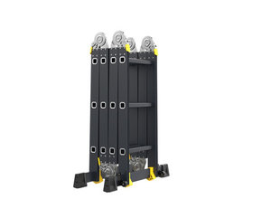 Vouwladder 4x4 met wieltjes en platform