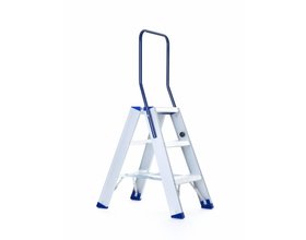 Trap dubbel professioneel 2x3 treden