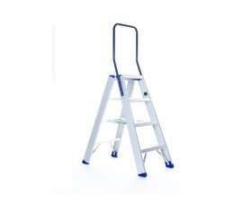 Trap dubbel professioneel 2x4 treden