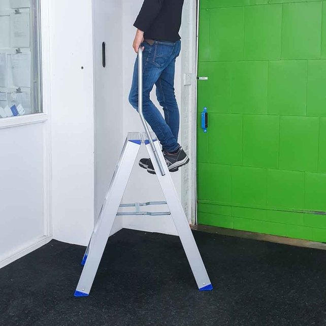 Trap dubbel professioneel 2x4 treden