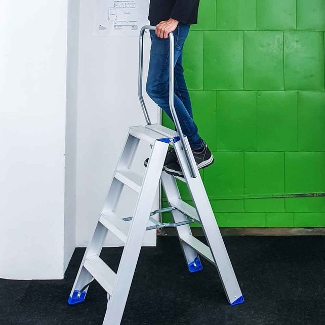 Trap dubbel professioneel 2x4 treden