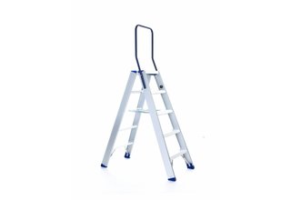 Trap dubbel professioneel 2x5 treden