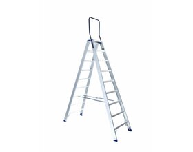 Trap dubbel professioneel 2x9 treden