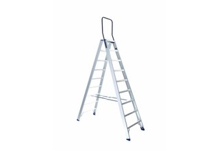 Trap dubbel professioneel 2x9 treden