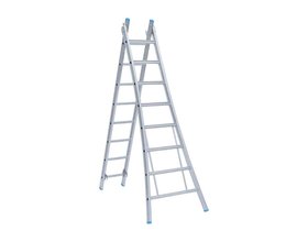 Eurostairs Reformladder dubbel uitgebogen 2x10 sporten