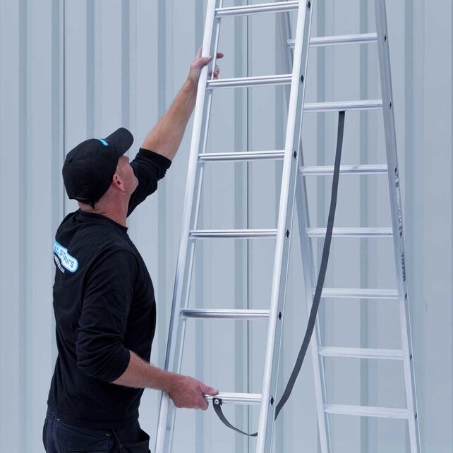 Eurostairs Reform ladder dubbel uitgebogen 2x7 sporten Eurostairs Reform ladder dubbel uitgebogen 2x7 sporten