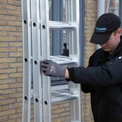 Eurostairs Reform ladder driedelig uitgebogen 3x7 sporten