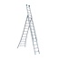 Eurostairs Eurostairs Reform ladder driedelig uitgebogen 3x9 sporten