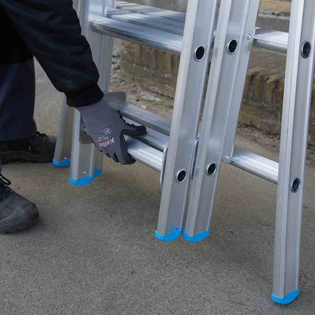 Eurostairs Reform ladder driedelig uitgebogen 3x9 sporten