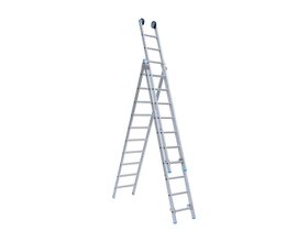 Eurostairs Reform ladder driedelig recht 3x8 sporten
