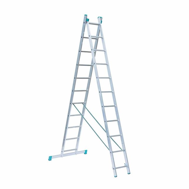 Eurostairs home reform ladder dubbel recht 2x11 sporten