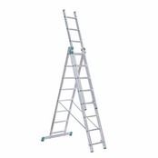 Eurostairs home reform ladder driedelig recht 3x8 sporten