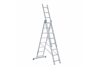 Eurostairs home reform ladder driedelig recht 3x8 sporten