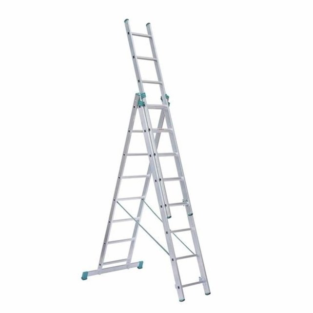 Eurostairs home reform ladder driedelig recht 3x8 sporten