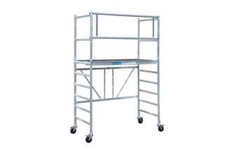 Kamersteiger 90x190 4m werkhoogte + platform 30 cm + uitbreiding A