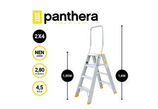 Panthera Dubbele trap 2x4 treden