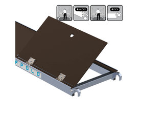 Rolsteiger platform 250 cm met luik