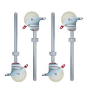 Steigerwiel nylon + aluminium spindel