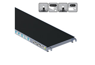 Rolsteiger platform zonder luik 190 cm carbon vloer (lichtgewicht)