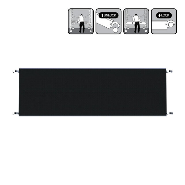 Rolsteiger platform zonder luik 190 cm carbon vloer (lichtgewicht) Rolsteiger platform zonder luik 190 cm carbon vloer (lichtgewicht)