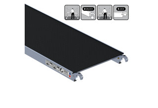 Rolsteiger platform zonder luik 250 cm carbon vloer (lichtgewicht)